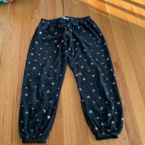 Spiritual gangster metallic star sweatpants